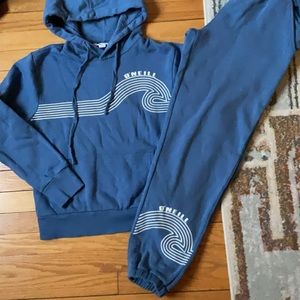 O’Neill Women Blue Wave  Sweatshirt/pant Set